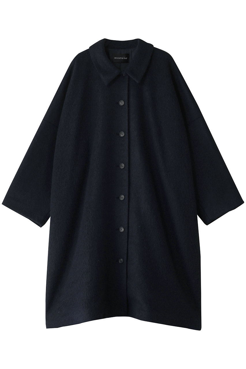 ミズイロインド/mizuiro indのwide shirt like JK ジャケット(navy/4-270023)