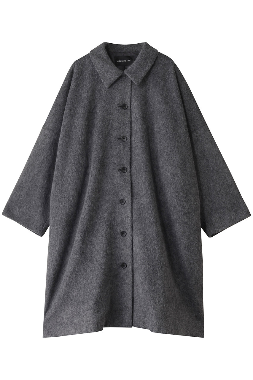 ミズイロインド/mizuiro indのwide shirt like JK ジャケット(gray/4-270023)