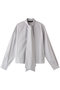 long tie collar shirt シャツ ミズイロインド/mizuiro ind l.gray