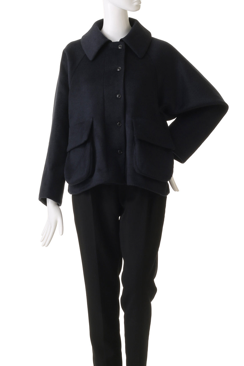 mizuiro ind(ミズイロインド)｜wool raglan JK ジャケット/navy の通販