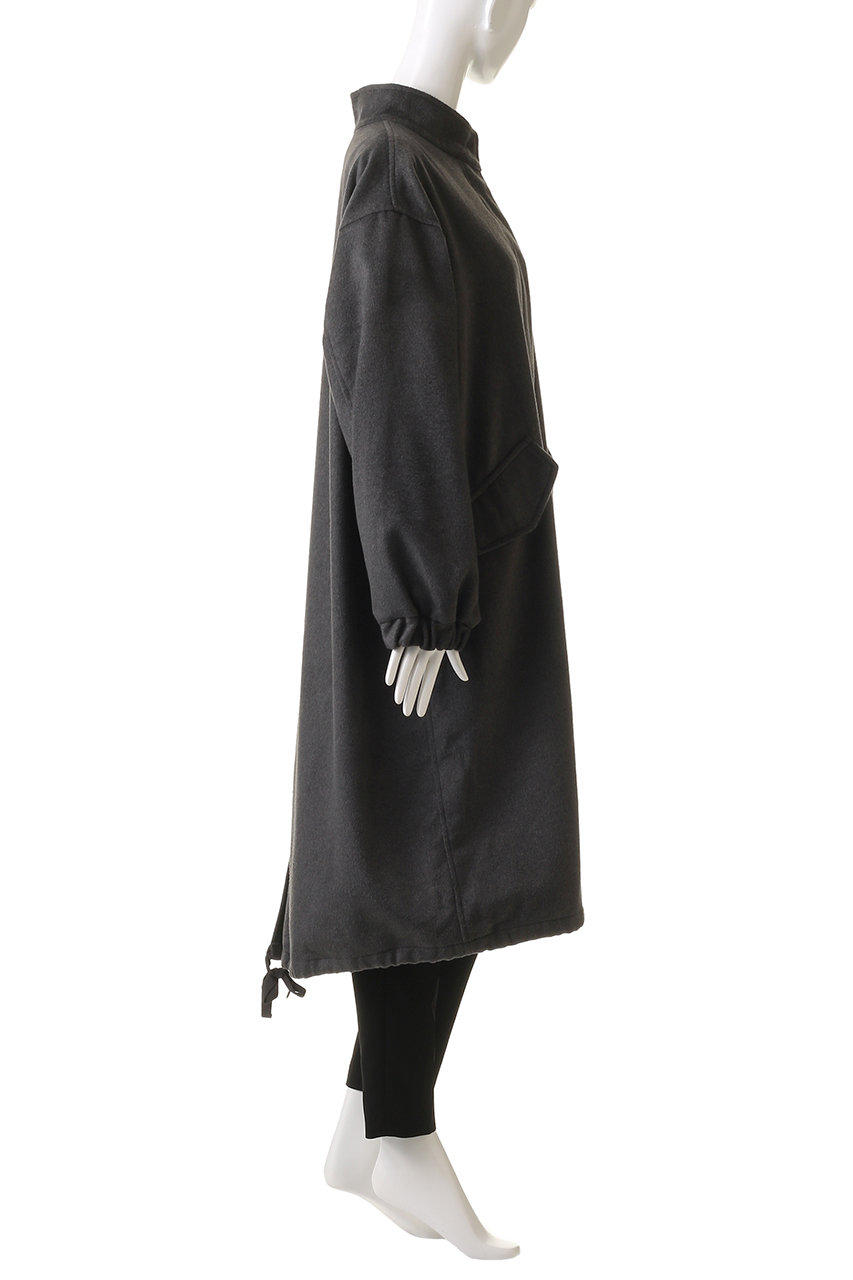 mizuiro ind(ミズイロインド)｜wool stand collar mods CT コート/gray