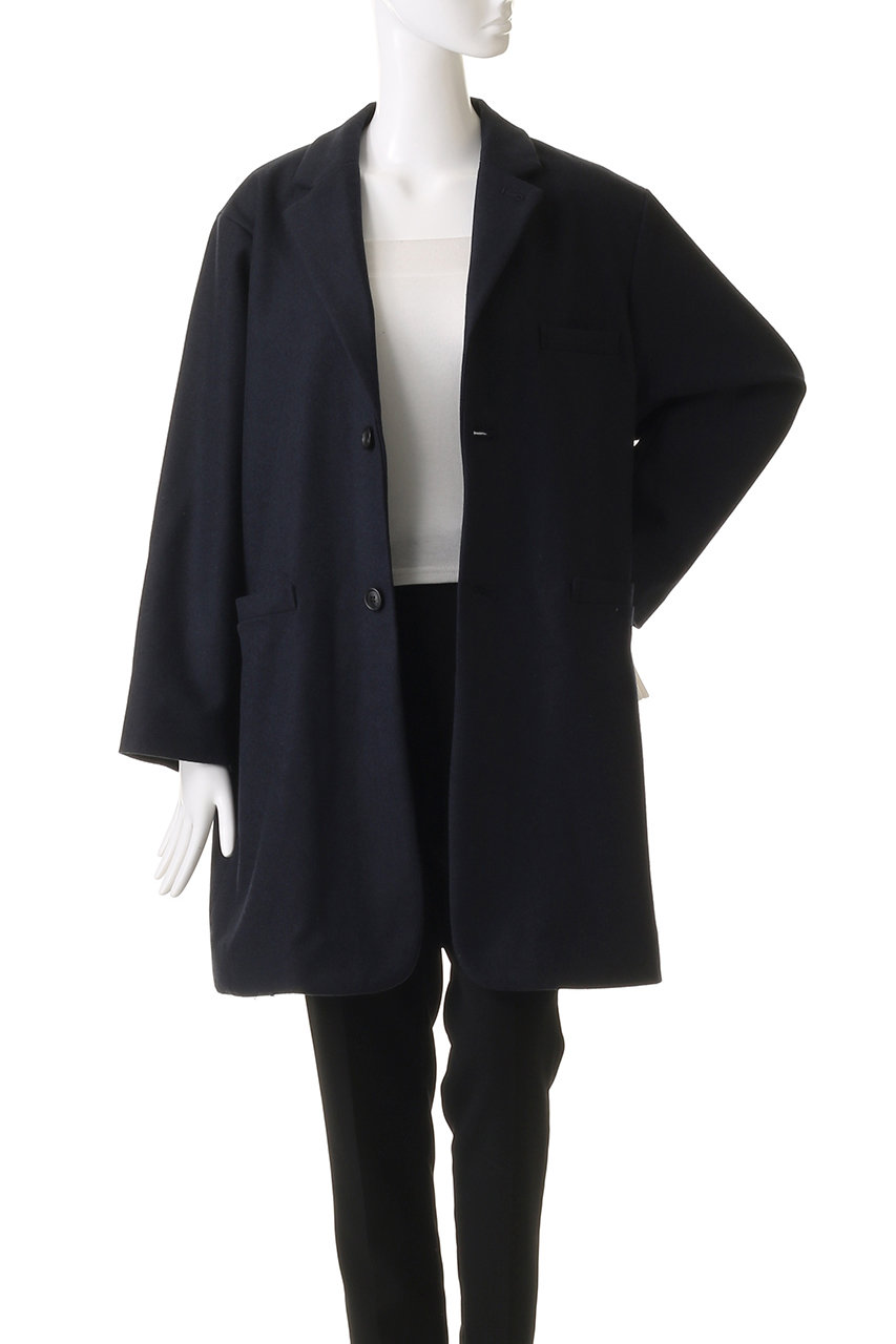 mizuiro ind(ミズイロインド)｜wool tailored JK ジャケット/navy の