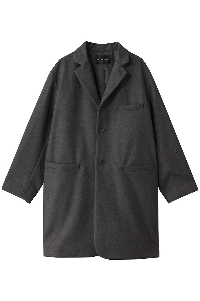 mizuiro ind wool tailored JK ジャケット (gray, F) ミズイロインド ELLE SHOP mizuiro ind wool tailored JK ジャケット (gray, F) ミズイロインド ELLE SHOP