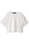 crew neck half slv P/O プルオーバー ミズイロインド/mizuiro ind off white