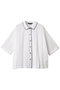 blanket stitch wide shirt シャツ ミズイロインド/mizuiro ind off white