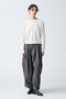 crew neck long slv P/O プルオーバー ミズイロインド/mizuiro ind