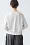 crew neck long slv P/O プルオーバー ミズイロインド/mizuiro ind