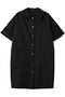 batten lace wide shirt OP ワンピース ミズイロインド/mizuiro ind black