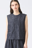 denim short vest ベスト