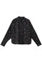 small flower print shirt シャツ ミズイロインド/mizuiro ind black