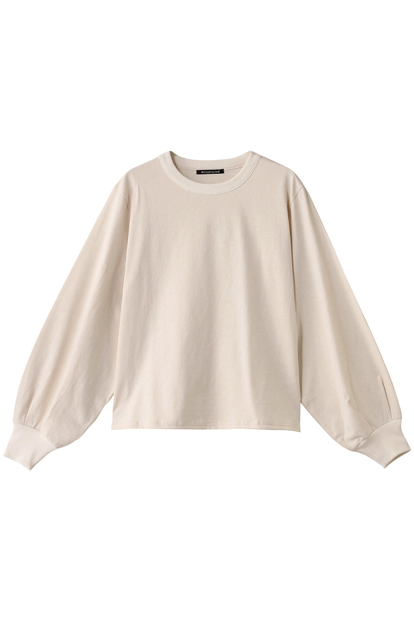 ミズイロインド/mizuiro indのpuff slv long T Tシャツ(ivory/1-210069)