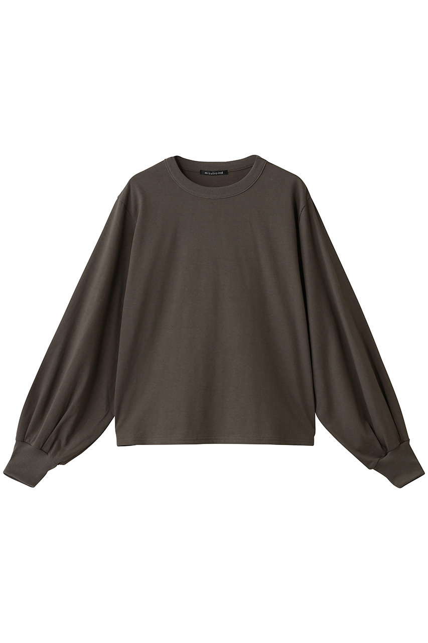 mizuiro ind puff slv long T Tシャツ (khaki, F) ミズイロインド ELLE SHOP mizuiro ind puff slv long T Tシャツ (khaki, F) ミズイロインド ELLE SHOP