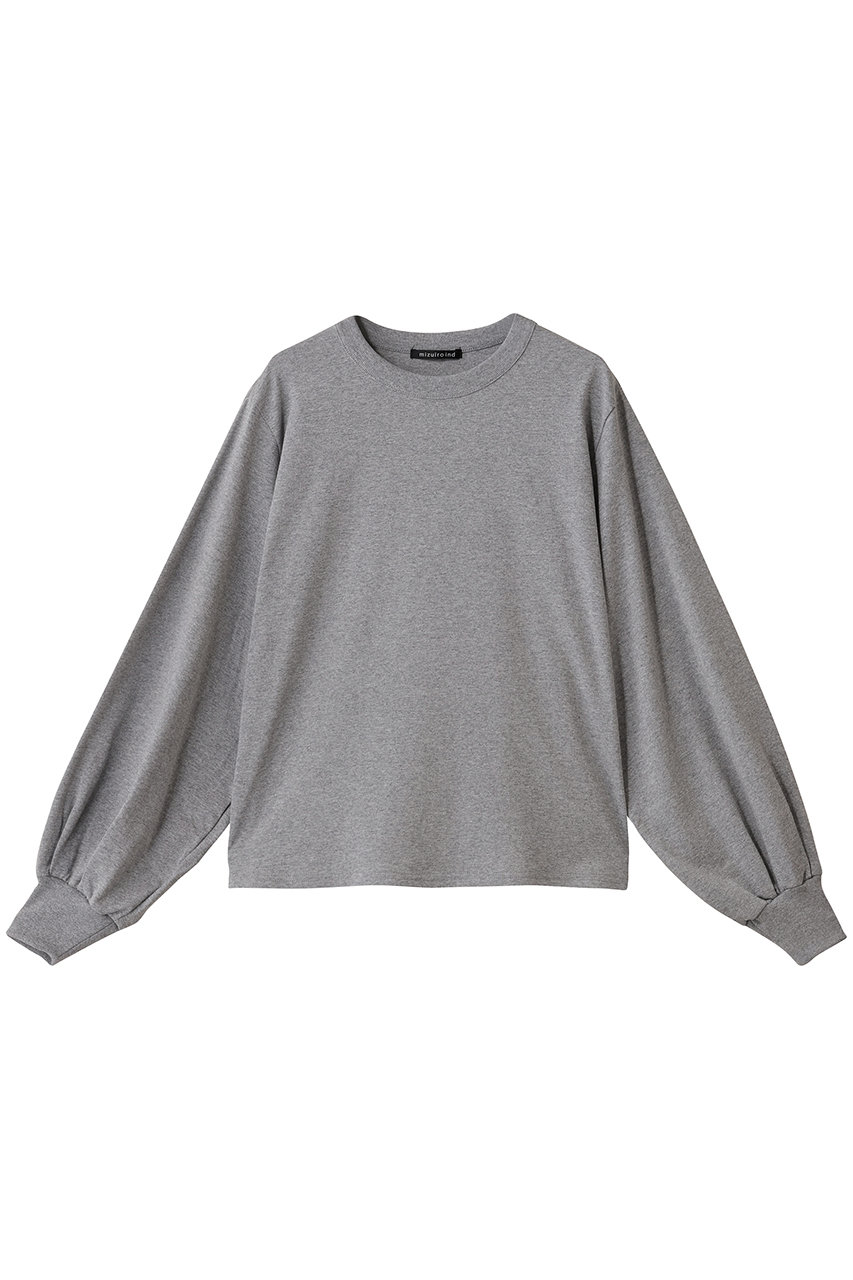 ミズイロインド/mizuiro indのpuff slv long T Tシャツ(gray/1-210069)