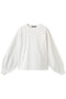 puff slv long T Tシャツ ミズイロインド/mizuiro ind off white