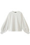 puff slv long T Tシャツ ミズイロインド/mizuiro ind off whiteA