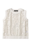 crochet net with embroidery vest ベスト