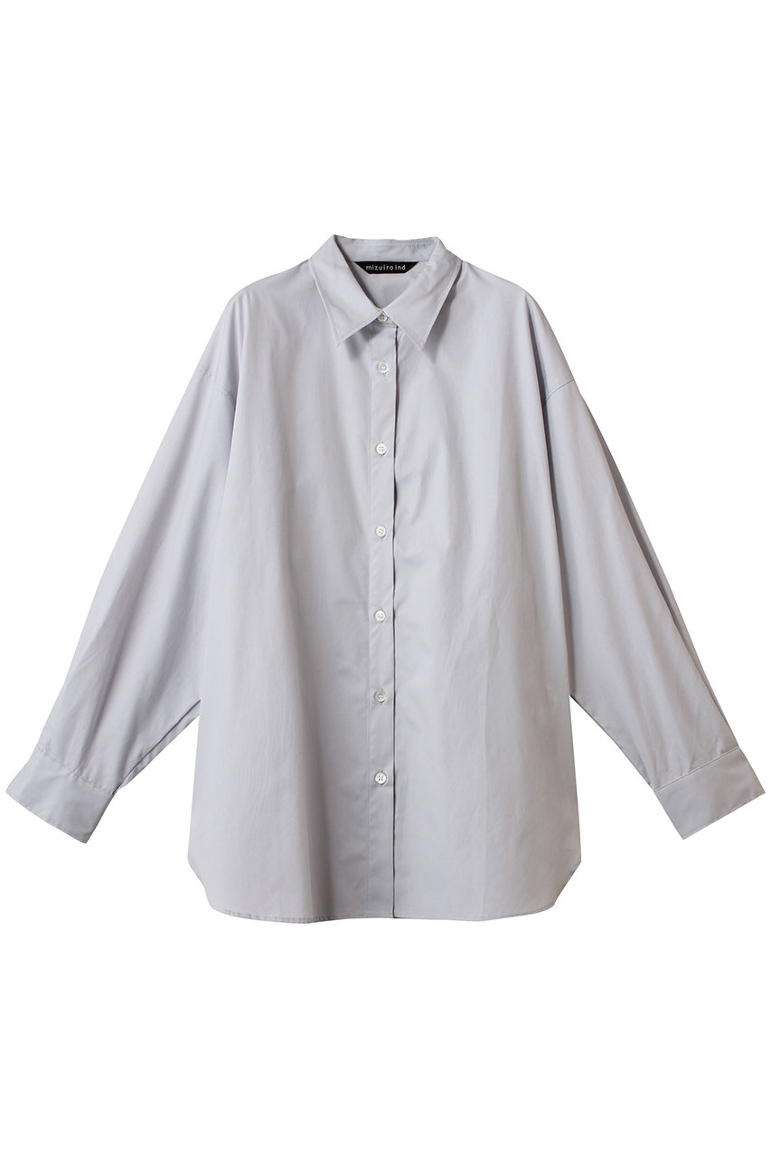 ミズイロインド/mizuiro indのmens like wide shirt シャツ(l.gray/1-230115)