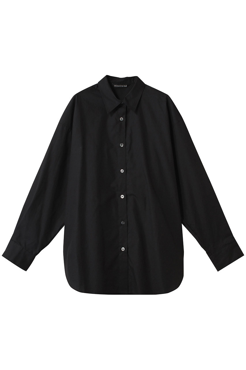 ミズイロインド/mizuiro indのmens like wide shirt シャツ(black/1-230115)