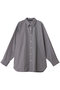 patterned mens like wide shirt シャツ ミズイロインド/mizuiro ind black