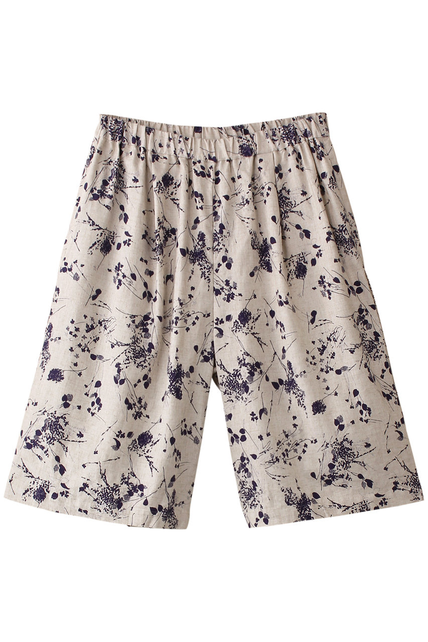 ミズイロインド/mizuiro indのrayon linen print short PT パンツ(purple/1-260080)