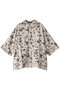 rayon linen print wide shirt シャツ ミズイロインド/mizuiro ind black
