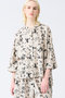rayon linen print wide shirt シャツ ミズイロインド/mizuiro ind