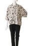 rayon linen print wide shirt シャツ ミズイロインド/mizuiro ind