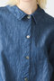 denim compact shirt シャツ ミズイロインド/mizuiro ind