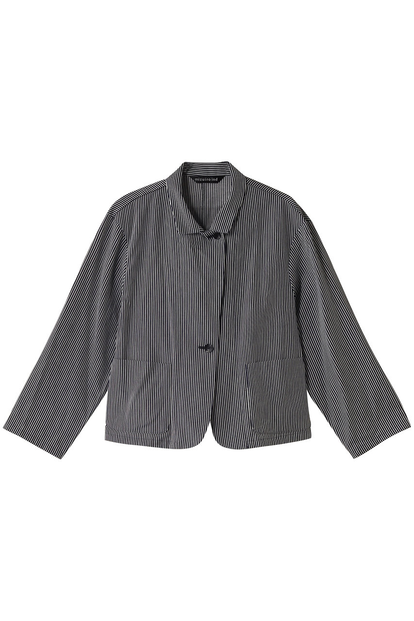 ミズイロインド/mizuiro indのhickory shirt JK ジャケット(navy/1-230110)