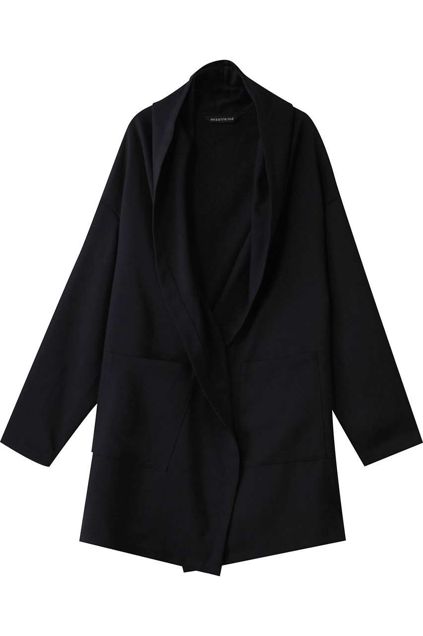 mizuiro ind drape long C/D カーディガン (navy, F) ミズイロインド ELLE SHOP mizuiro ind drape long C/D カーディガン (navy, F) ミズイロインド ELLE SHOP