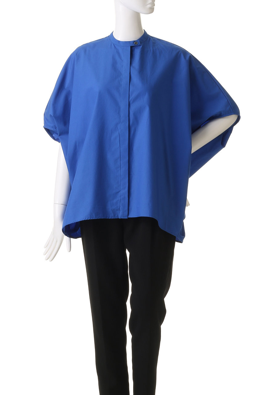 mizuiro ind(ミズイロインド)｜stand collar cocoon shirt