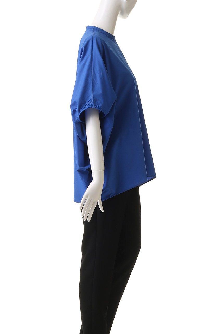 mizuiro ind(ミズイロインド)｜stand collar cocoon shirt