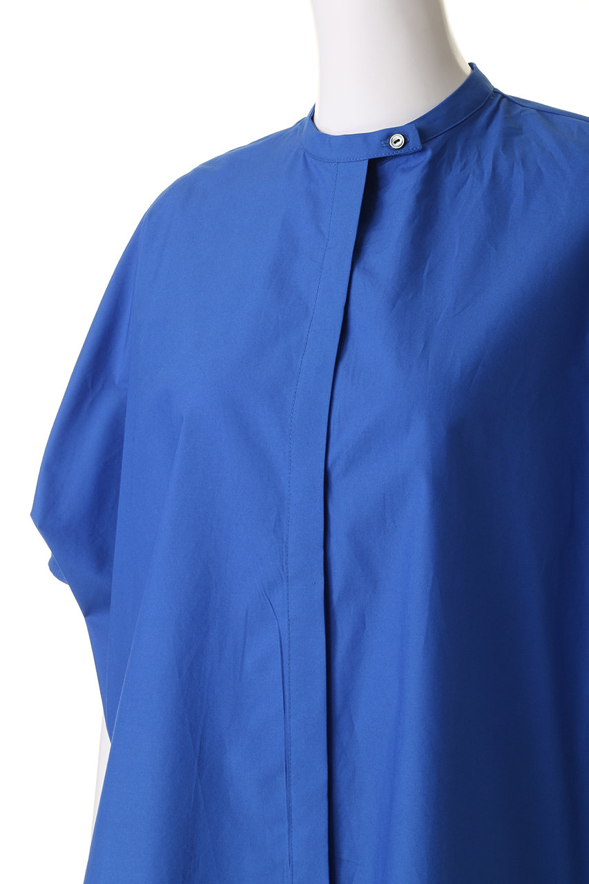 mizuiro ind(ミズイロインド)｜stand collar cocoon shirt