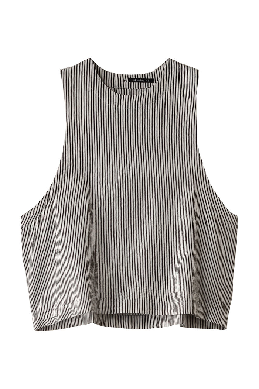 ミズイロインド/mizuiro indのhickory crew neck short vest ベスト(kinari/1-230112)