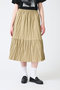 washer pleats tiered SK スカート ミズイロインド/mizuiro ind