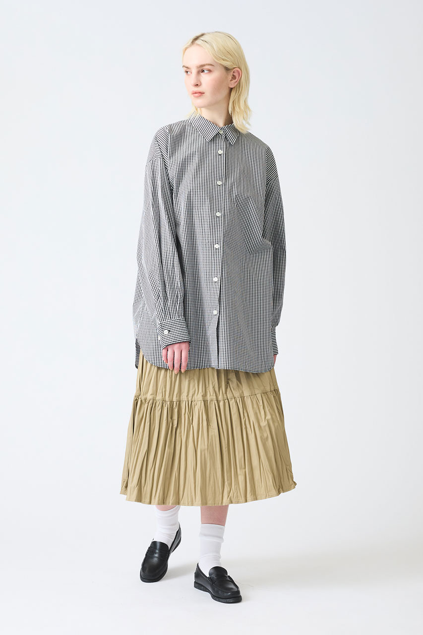 mizuiro ind(ミズイロインド)｜washer pleats tiered SK スカート