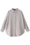 sheer wide shirt シャツ ミズイロインド/mizuiro ind l.gray