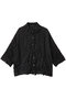 dots print catch washer shirt シャツ ミズイロインド/mizuiro ind black