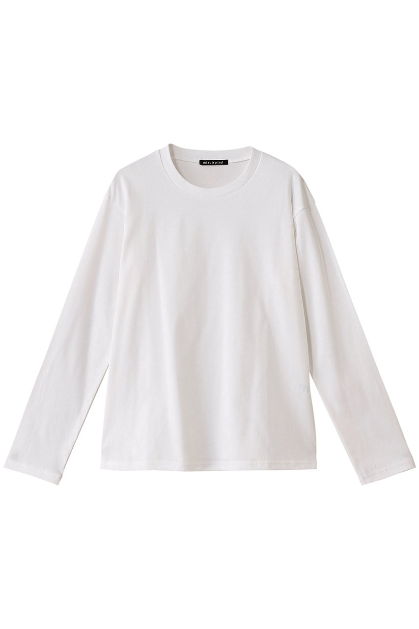 ミズイロインド/mizuiro indのcrew neck T Tシャツ(off white/1-210065)