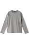 crew neck T Tシャツ ミズイロインド/mizuiro ind gray