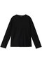 crew neck T Tシャツ ミズイロインド/mizuiro ind black