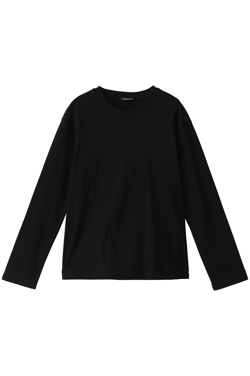 ミズイロインド/mizuiro indのcrew neck T Tシャツ(black/1-210065)