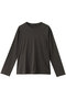 crew neck T Tシャツ ミズイロインド/mizuiro ind c.gray
