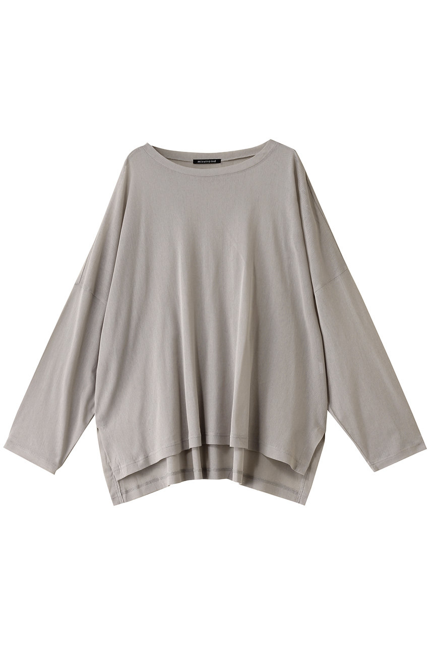 mizuiro ind mesh long slv wide T Tシャツ (s.beige, F) ミズイロインド ELLE SHOP mizuiro ind mesh long slv wide T Tシャツ (s.beige, F) ミズイロインド ELLE SHOP