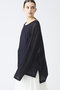 mesh long slv wide T Tシャツ ミズイロインド/mizuiro ind