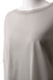 mesh long slv wide T Tシャツ ミズイロインド/mizuiro ind