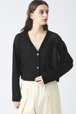 mesh V neck short C/D カーディガン