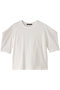 drape slv T Tシャツ ミズイロインド/mizuiro ind off white