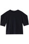 drape slv T Tシャツ ミズイロインド/mizuiro ind navy