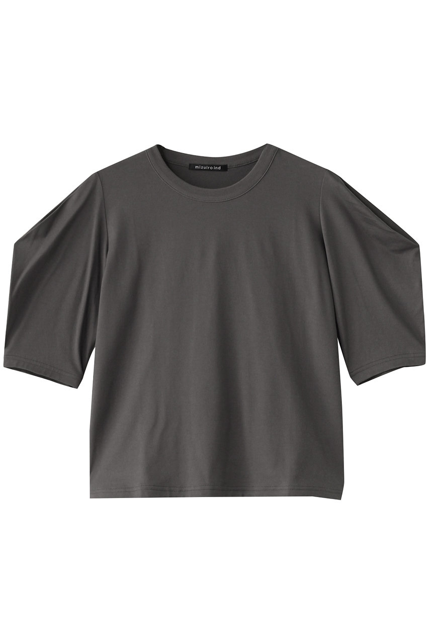 mizuiro ind drape slv T Tシャツ (c.gray, F) ミズイロインド ELLE SHOP mizuiro ind drape slv T Tシャツ (c.gray, F) ミズイロインド ELLE SHOP